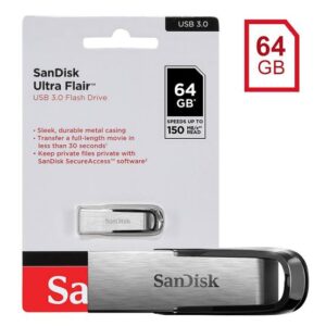 SanDisk Ultra Flair USB 3.0 Flash Drive - 64GB (Black)